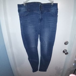 High rise strech skinny jeans